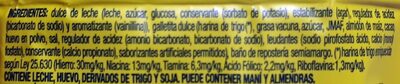 Mini alfajor relleno de Dulce de leche - Ingredients - es