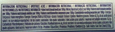 Ferrero Rocher - Informació nutricional - es