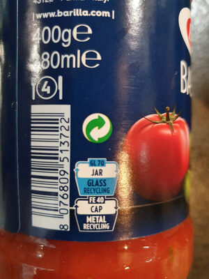Barilla sauce tomates basilic 400g - Instruccions de reciclatge i/o informació d’embalatge - fr