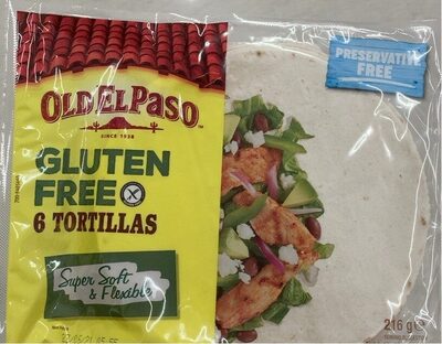 Gluten free tortillas - Producte