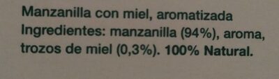 Manzanilla con miel - Informació nutricional - fr