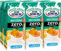Mediterráneo zero materia grasa fruta   leche - Producte - en