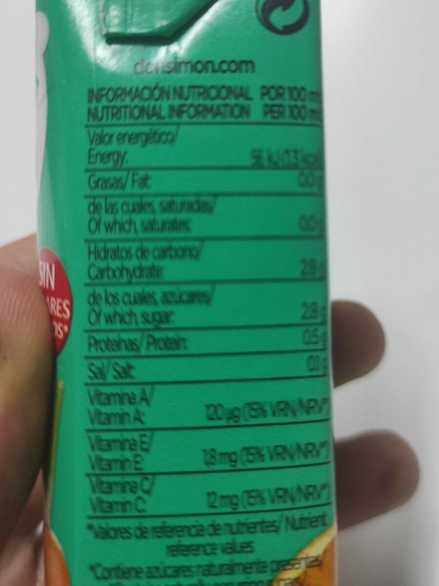 Mediterráneo zero materia grasa fruta   leche - Informació nutricional - en