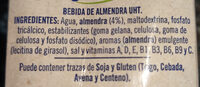 Bebida de almendra - Ingredients - ca