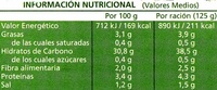 Arroz integral - Informació nutricional - es
