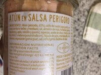 Atún en Salsa Perugord - Ingredients - es