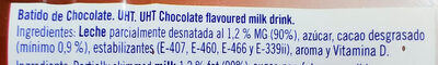 Batido de chocolate puleva - Ingredients - es