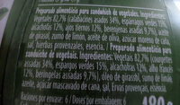 Bocadelia Veggie calabacín - Ingredients - es