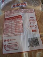 Pan de hamburguesa con sésamo - Informació nutricional - es