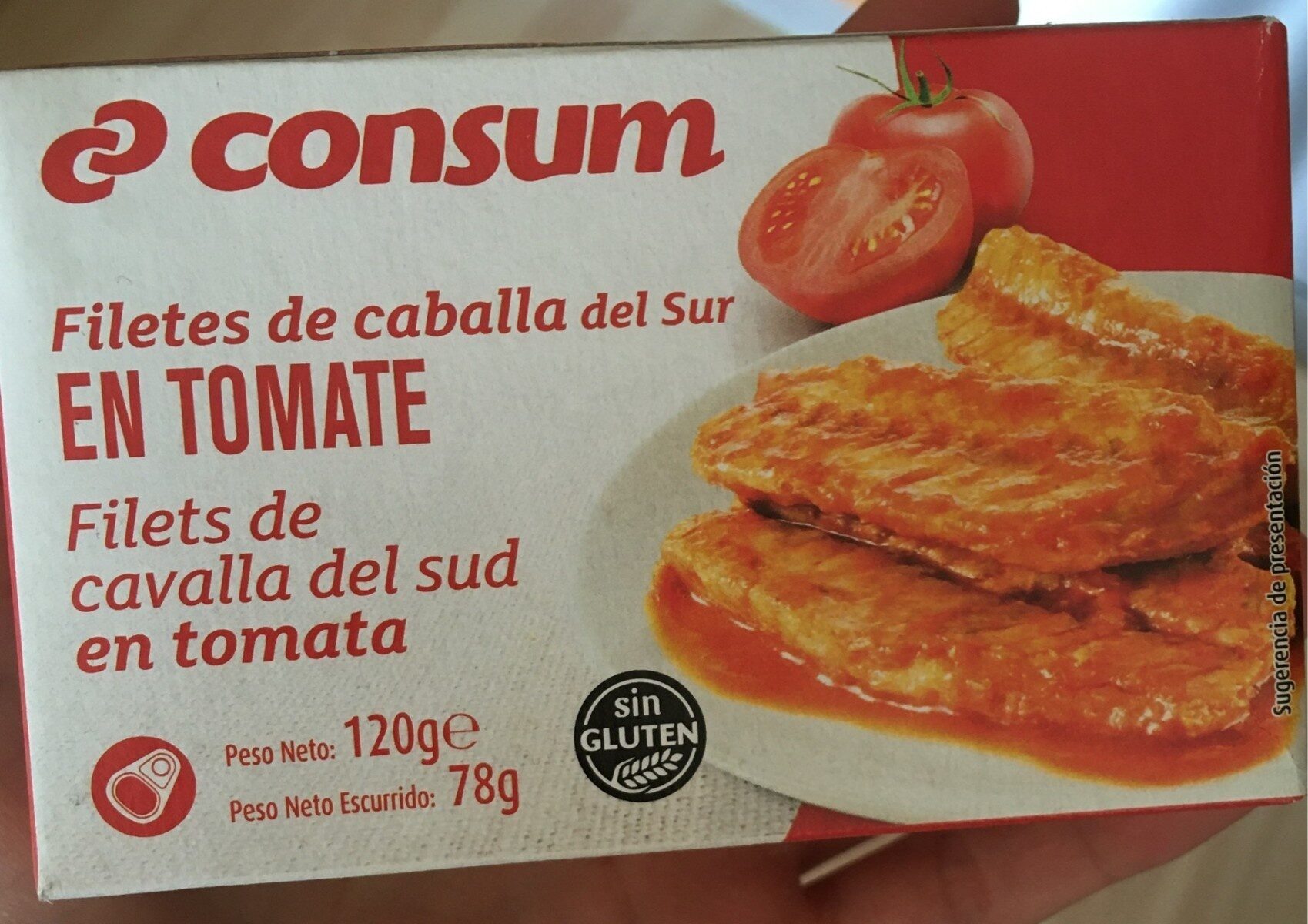 Filetes de caballa en tomate - Producte - es