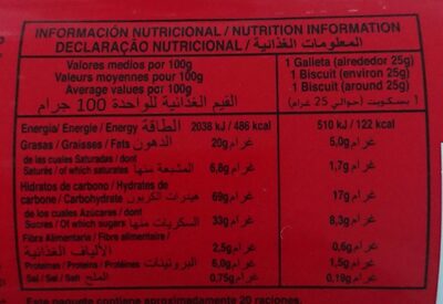 Maruja - Informació nutricional - fr