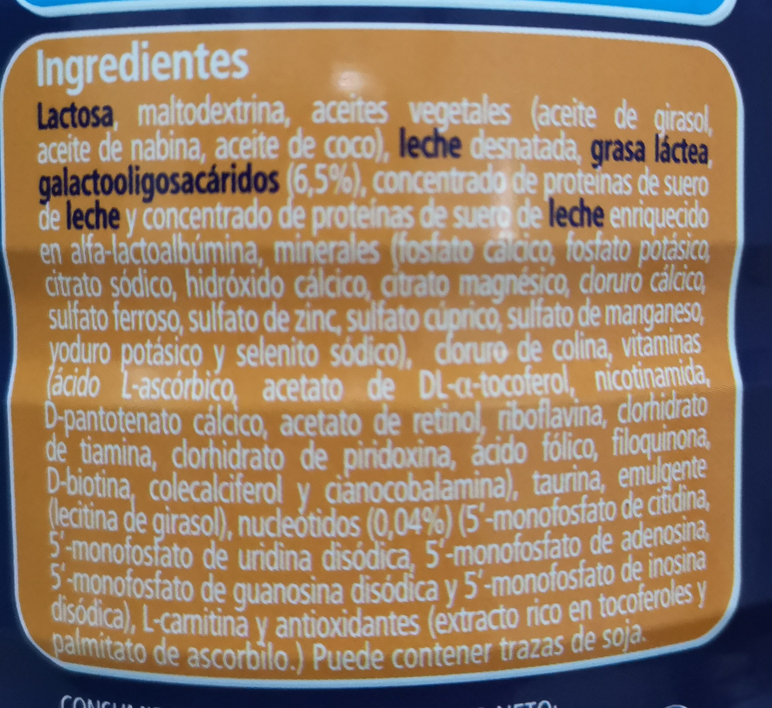 Nutribén continuación PRO-ALFA 2 - Ingredients - es