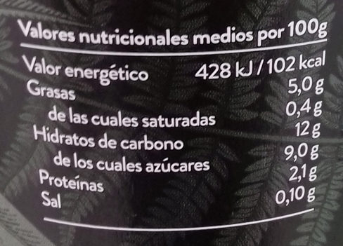 Begetal de Almendra con Lima - Informació nutricional - es