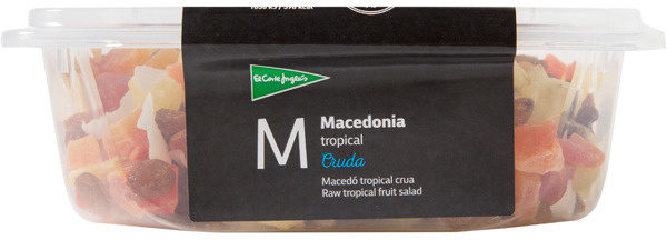 Macedonia tropical cruda - Ingredients - es
