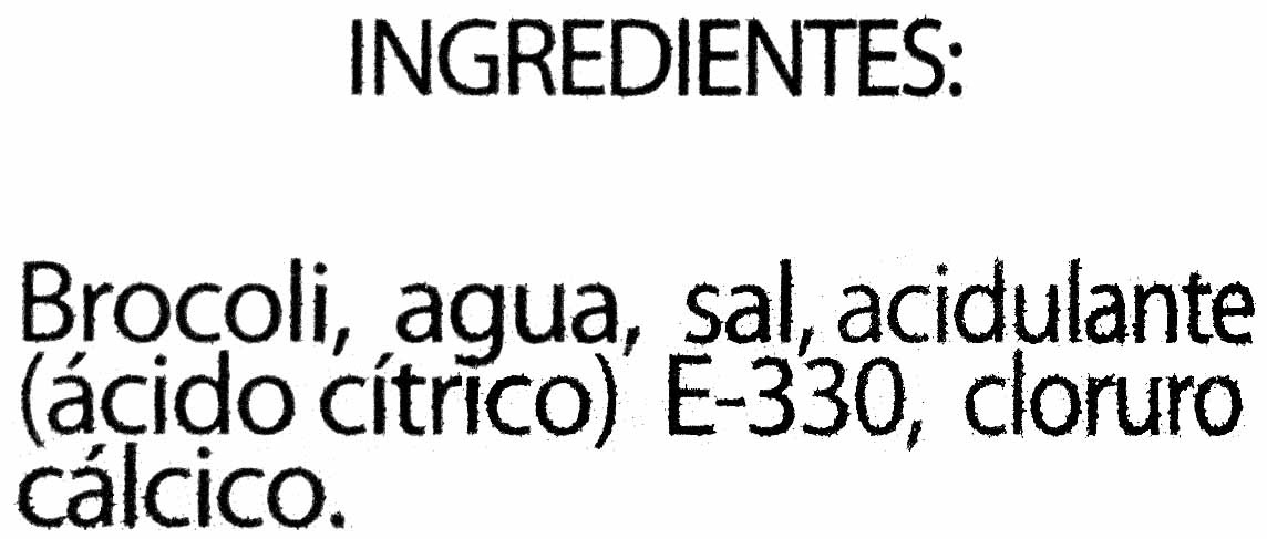 Brocoli primera - Ingredients - es