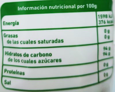 Panela - Informació nutricional - es