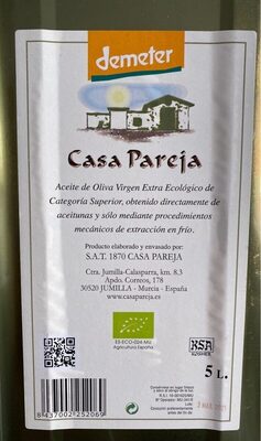 Aceite de oliva virgen extra DEMETER - Producte - es