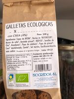 Galletas ecológicas con Chía - Ingredients - es