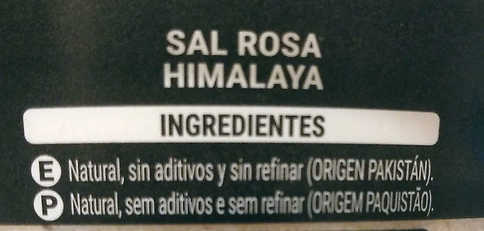 Sal rosa Himalaya - Ingredients - es