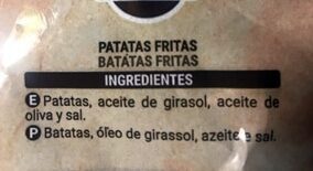 Patatas Fritas Churreria - Ingredients - es