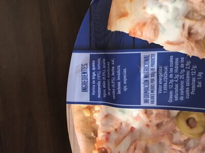 Pizza atun - Ingredients - es