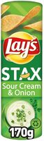 Lay's Stax sour cream & onion flavour - Producte - fr