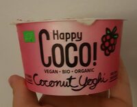 Coconut yogurt. Raspberry - Producte - es
